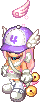 purple hat